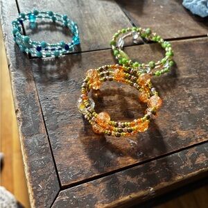 Colorful Beaded Bracelets Set